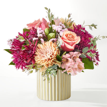 Berry Cobbler Bouquet with Ivory Vase –  Dalias Flowers, Cornelius NC
