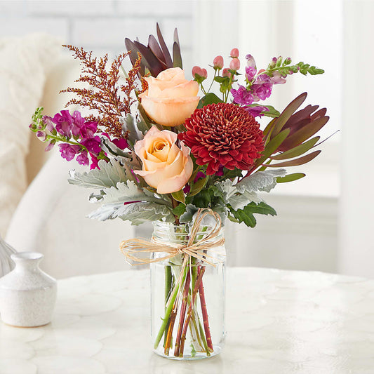 Moody Hues Bouquet –  Dalias Flowers, Cornelius NC