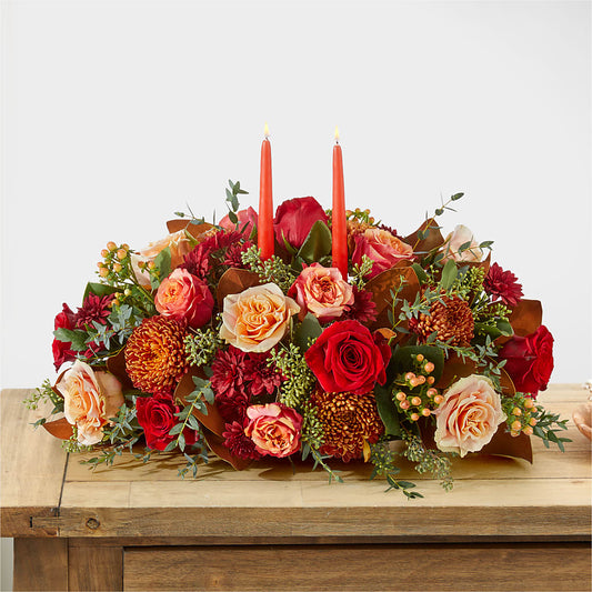 Gather Near Centerpiece –  Dalias Flowers, Cornelius NC