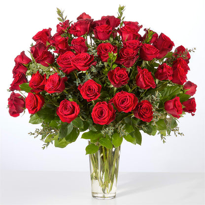 Forever Yours Fifty Stem Red Rose Bouquet –  Dalias Flowers, Cornelius NC
