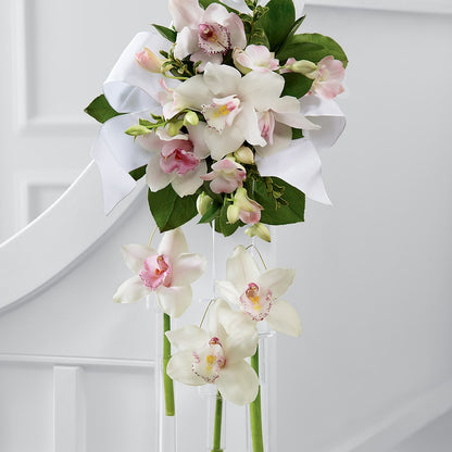 Perfect Entrance Pew Arrangement –  Dalias Flowers, Cornelius NC