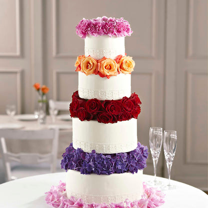 Infinite Love Cake Décor –  Dalias Flowers, Cornelius NC