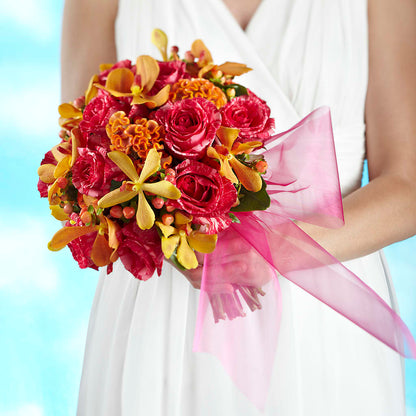 Brilliant Shades of Love Bouquet –  Dalias Flowers, Cornelius NC