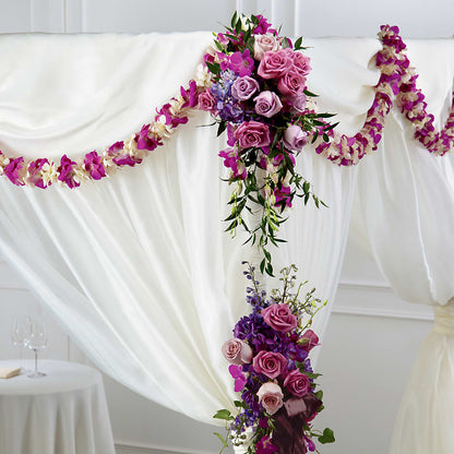 Color & Light Chuppah Decor –  Dalias Flowers, Cornelius NC