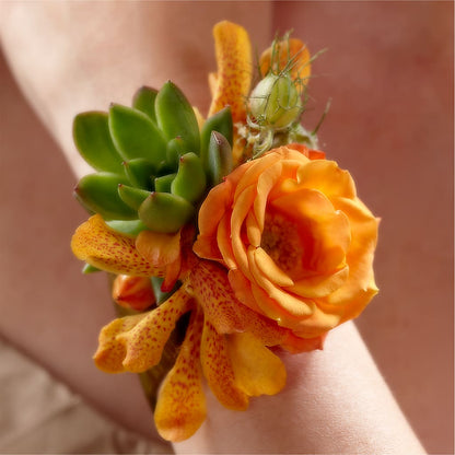 Irresistible Love Wrist Corsage –  Dalias Flowers, Cornelius NC
