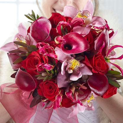 Heart of Hearts Bouquet –  Dalias Flowers, Cornelius NC