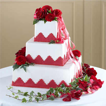 Forever Happiness Cake Decor –  Dalias Flowers, Cornelius NC